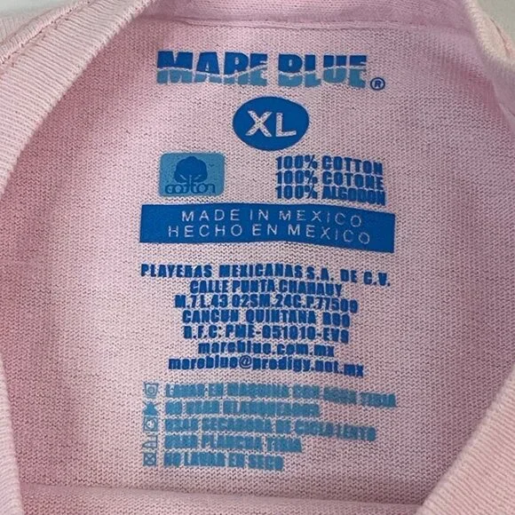 Pink Short Sleeve Tee With Colorful Dog Design Playa Del Carmen México Print - Picture 7 of 7